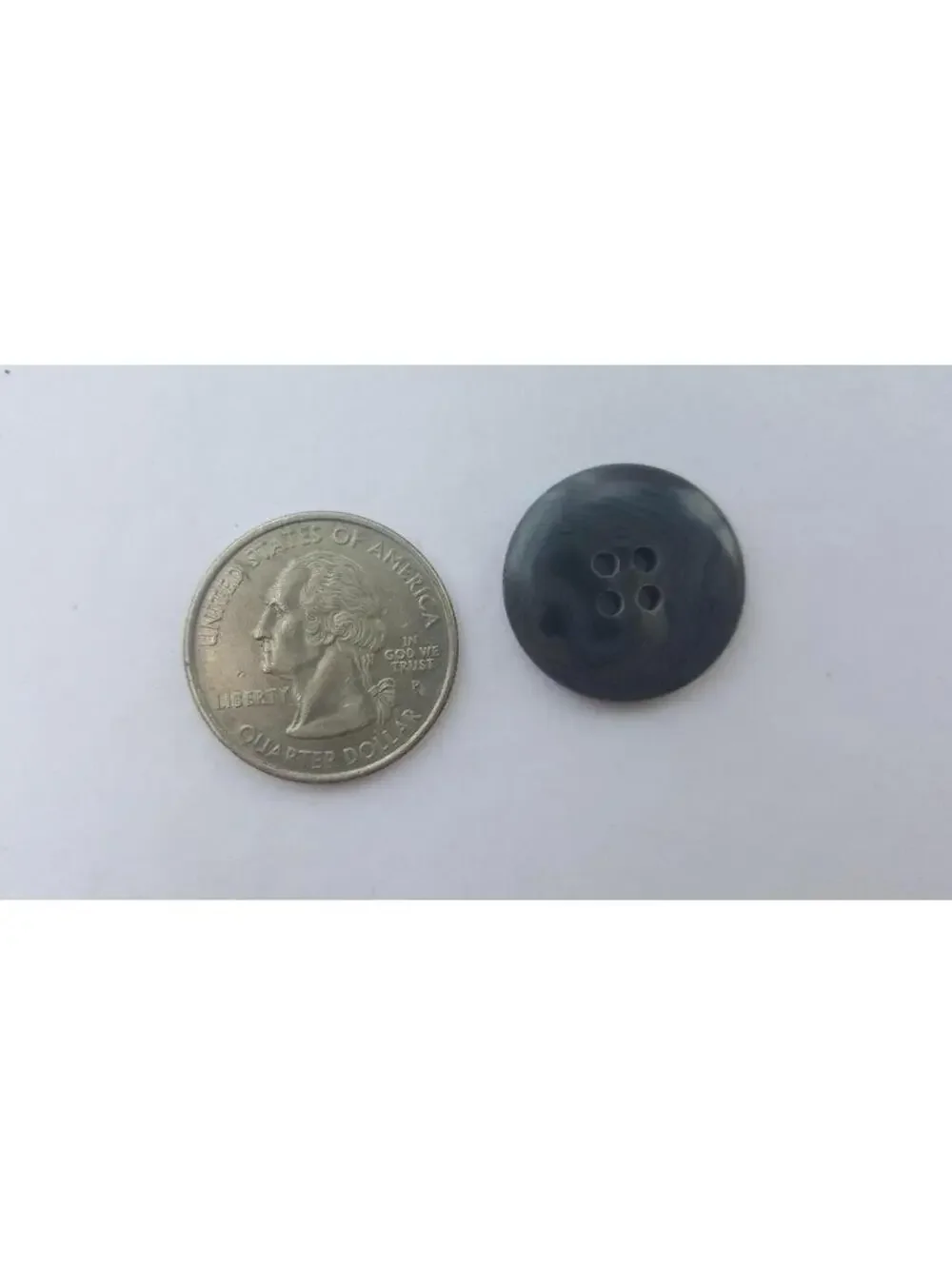Gray with Light Swirl, 4 Hole Sewing/Crafts Buttons 20mm - 24 Pieces (081)